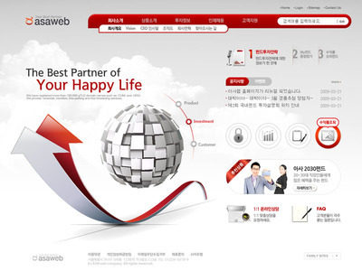 韓國公司網站設計PSD源文件 在愛圖網獲取專業設計素材